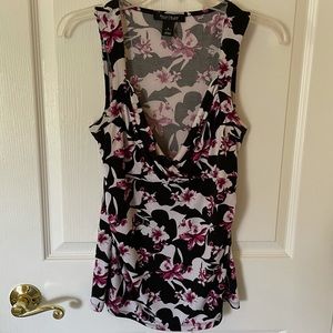 WHBM Floral Patterned Top